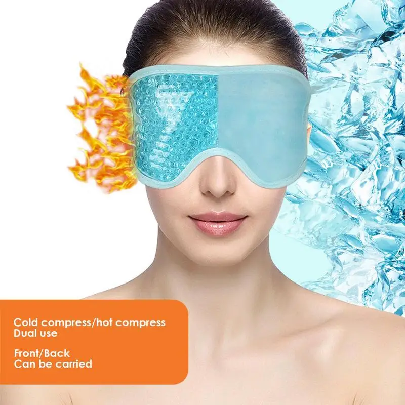 Cold Compress Eye Mask Skin-friendly Sleeping Ice Pack Eye Cover Gel Ice Beads Cold And Hot Compress Eye Mask For Swollen Eyes