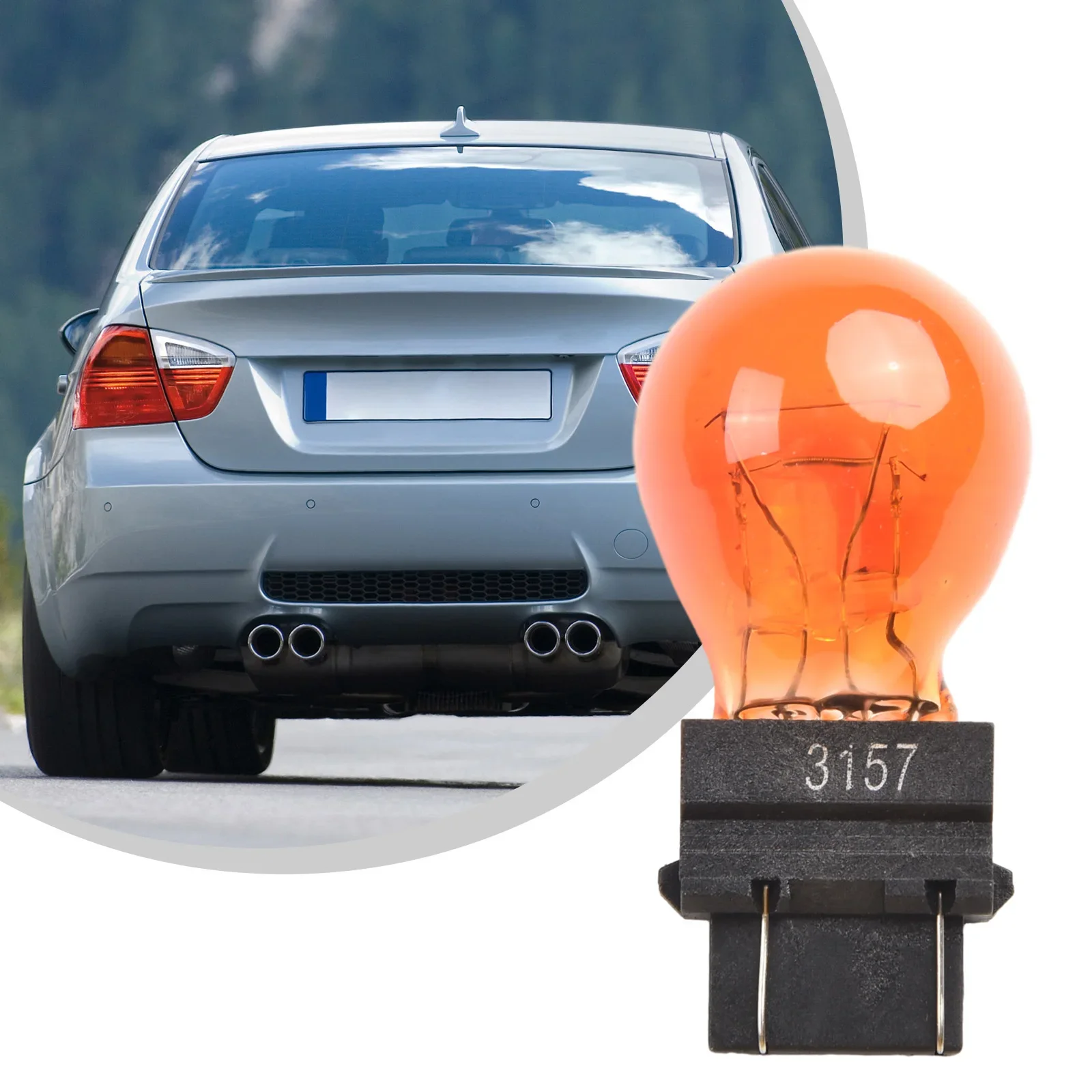 10 Stuks 3157 Achterste Signaal Rem Lampen Helder & Amber Auto Externe Richtingaanwijzer Lampjes Lamp Signaal Lamp