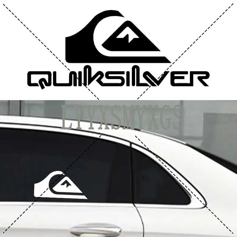 Pegatina Decorativa Autoadhesiva para Coche con Diseño de Tabla de Surf Quiksilver, Vinilo Impermeable para Ventana Trasera y Parachoques