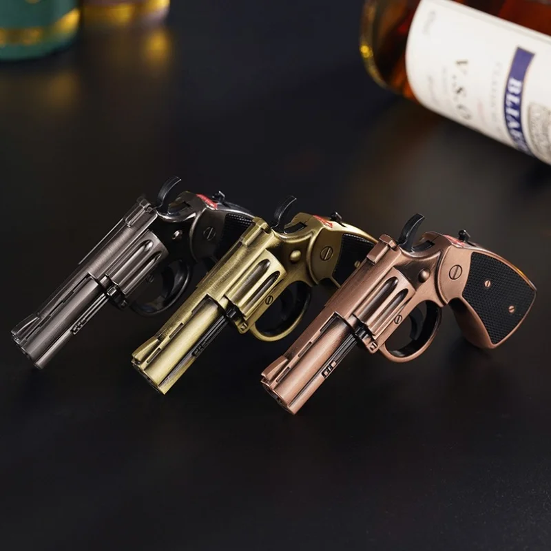 أحدث مسدس السيجار الشاعل يندبروف لهب مفتوح البيوتان نفخ أخف مسدس معدني ولاعات السجائر وملحقات التدخين