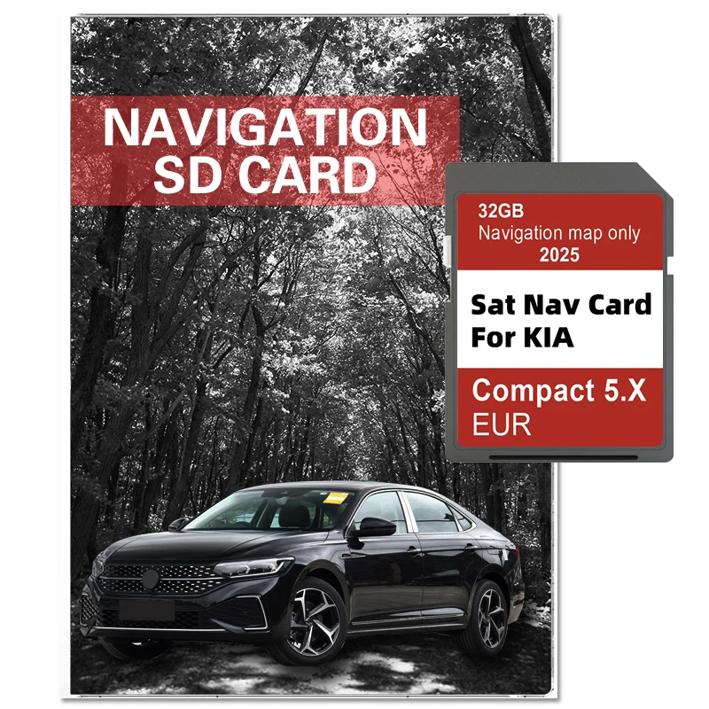 

SD Card Navigation GEN5 Compact 5.X for KIA Carens/Ceed/Niro/Optima/Picanto/Rio/Soul/Sportage/Stonic Car GPS EU Map 2025 Version