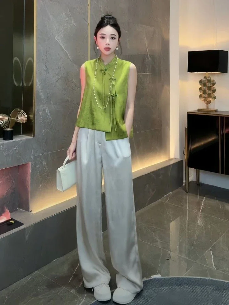 

Baggy Women's Pants Two Piece Set Clothing Trend 2025 Aesthetic Sales Full Tailor Casual Elegant Fashion Classy Ladies Trouser