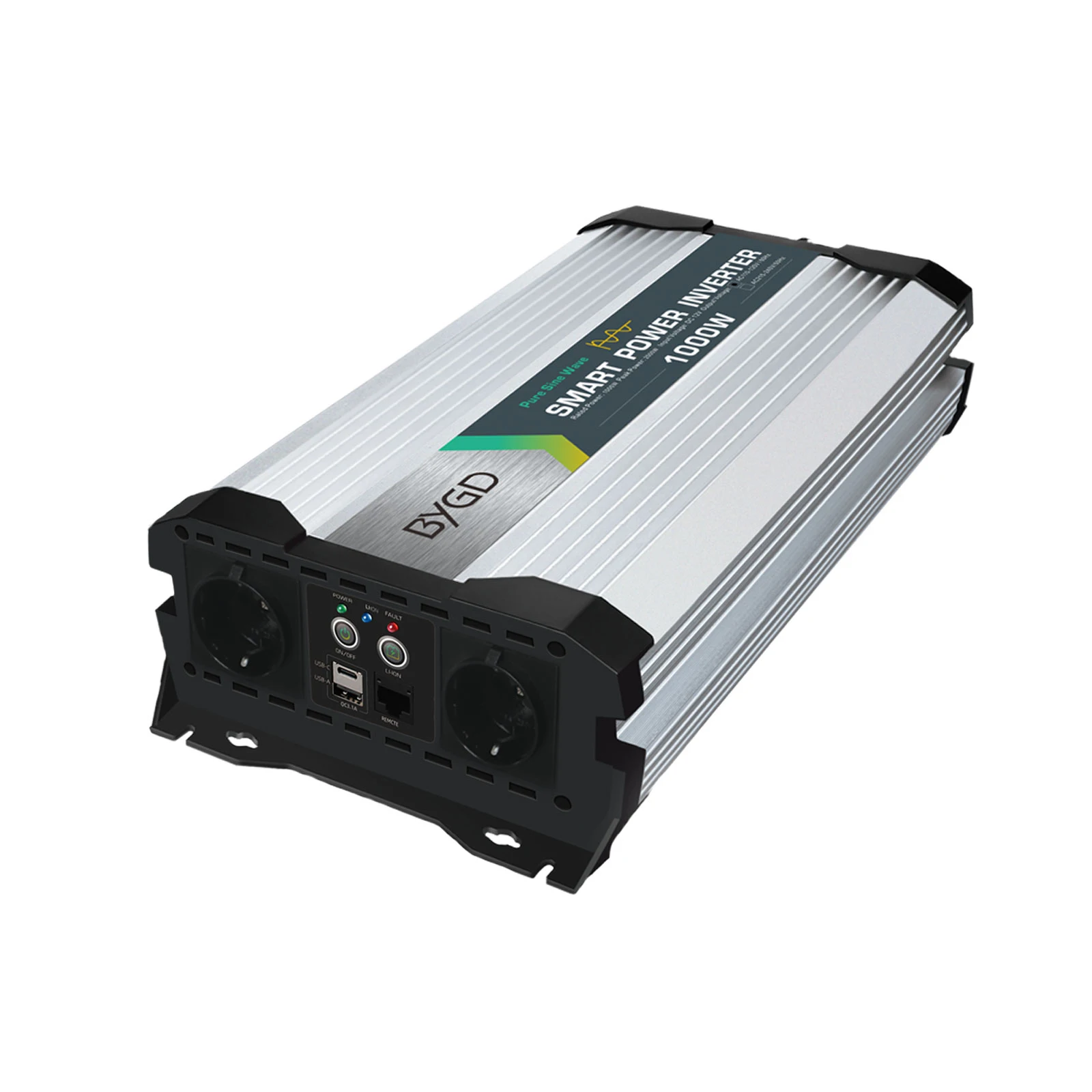 Factory 12V/110V/220V 1000W Solar Inverter Dual Pure Sine Wave Power Inverter for Home Car Outdoor New Lithium Battery Inverter