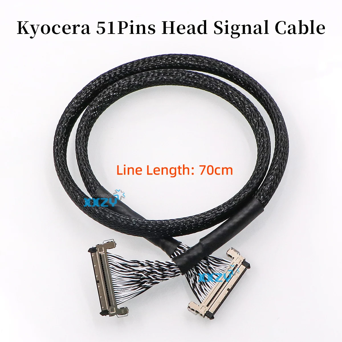 Inkjet Printer Kyocera 51P Printhead Cable KJ4A-TA/KJ4B-QA Head Signal Cable for Textile Printer 51Pins 70CM Data Cable
