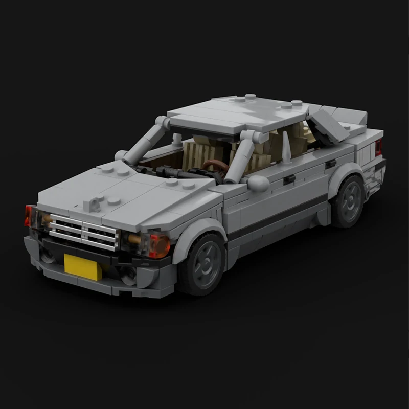 City Car Model MOC Building Bricks 500E Performance Sedan Modular Technology Gifts Holiday Assemble Children Toys Suit