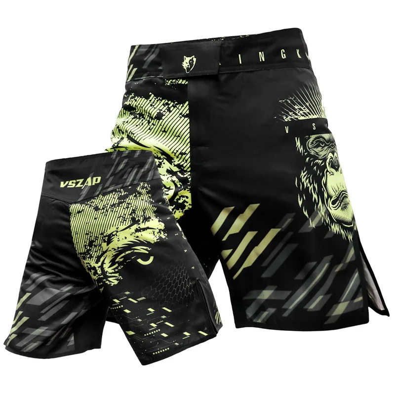 VSZAP MMA Pants Boxing Fight Shorts For Men Sotf Muay Thai Combat Sport Shorts Trunks Grappling Sanda Fitness Pants Boxe