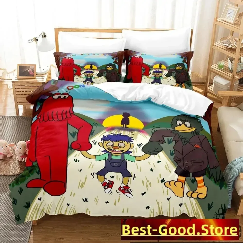 3D Print Dont Hug Me Im Scared Bedding Set Boys Girls Twin Queen King Size Duvet Cover Pillowcase Bed boys Adult