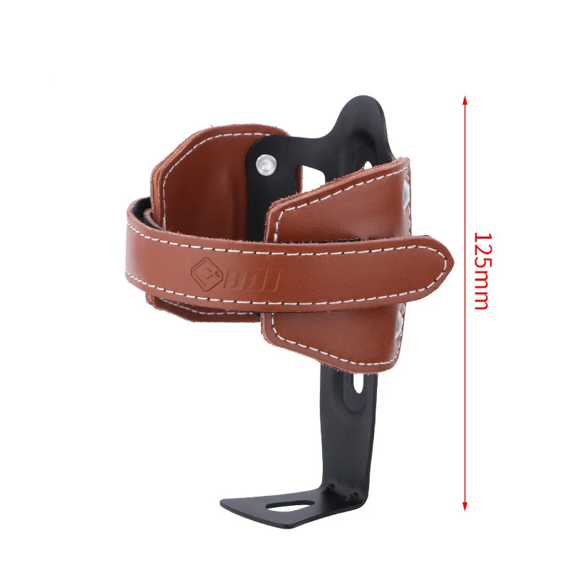 Motorcycle Mount Conversion Seat Small Cloth Folding Car Cowhide Water Cup Holder Bicycle Retro Cowhide Water Bottle Holder