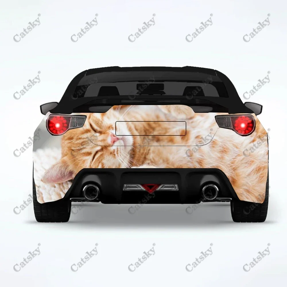 ملصقات سيارات على شكل حيوان القط، ديكور خلفي للشاحنة، لوحة، ملصقات تعديل السيارة، ملحقات السيارة، شارات خلفية