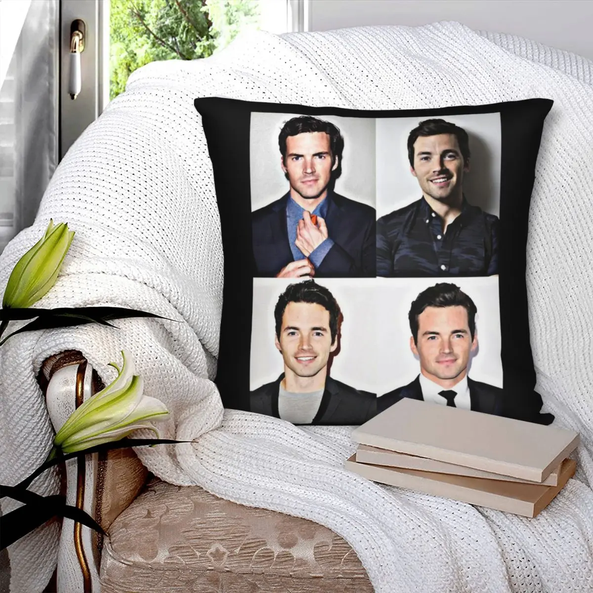 Ian Harding Square Pillowcase Polyester Pillow Cover Velvet Cushion Decor Comfort Throw Pillow For Home Bedroom