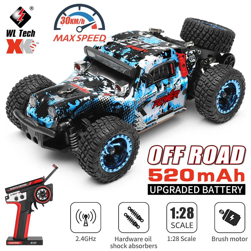 Wltoys 284010 284161 284131 1/28 2.4G 4WD Short Course Drift RC Car Vehicle With Light Kids Children Toys