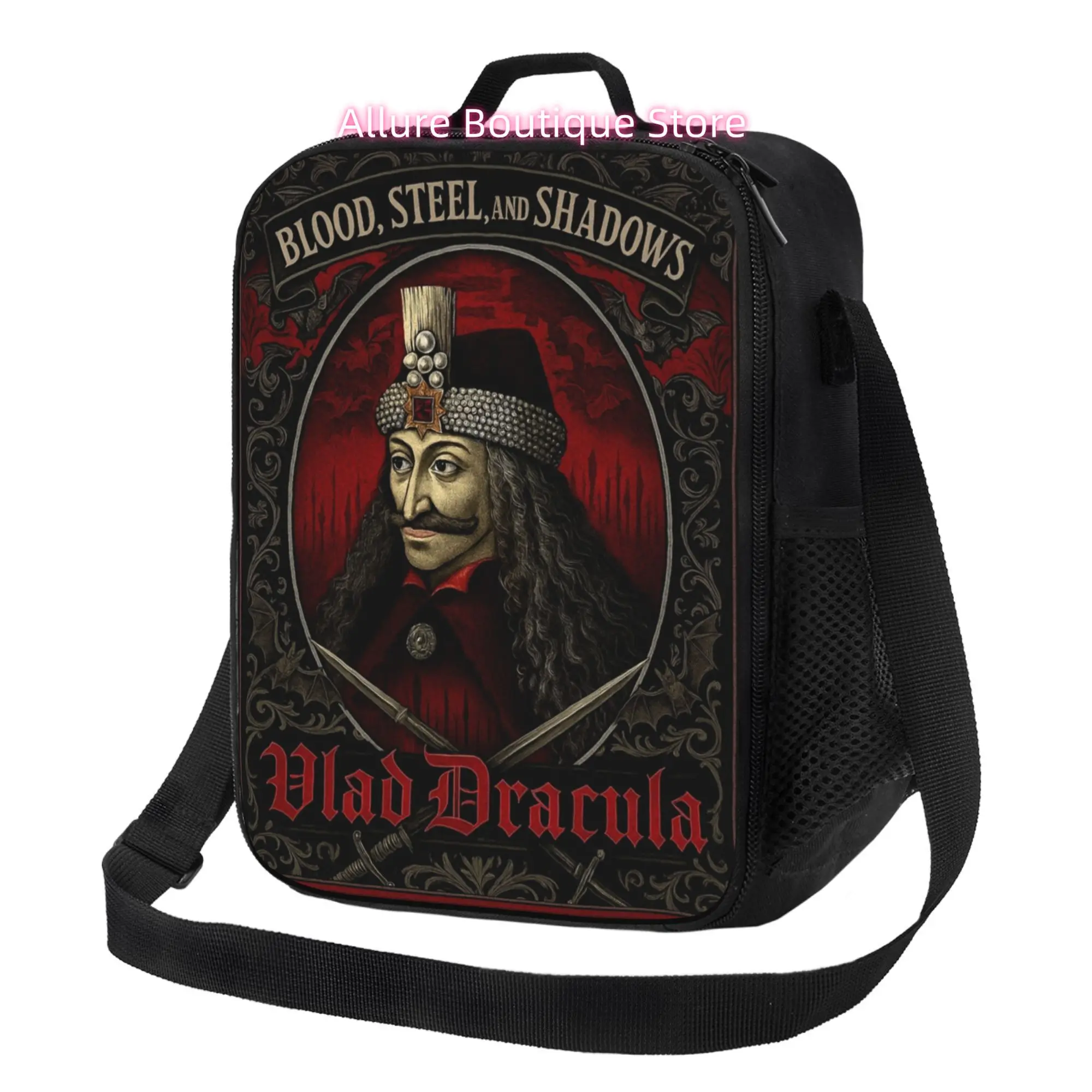 Vlad Dracula Gothic War Tote Bag for Office Tasks, Business Trips, Commuting, Shopping, And Everyday Use, Not Intended for Food
