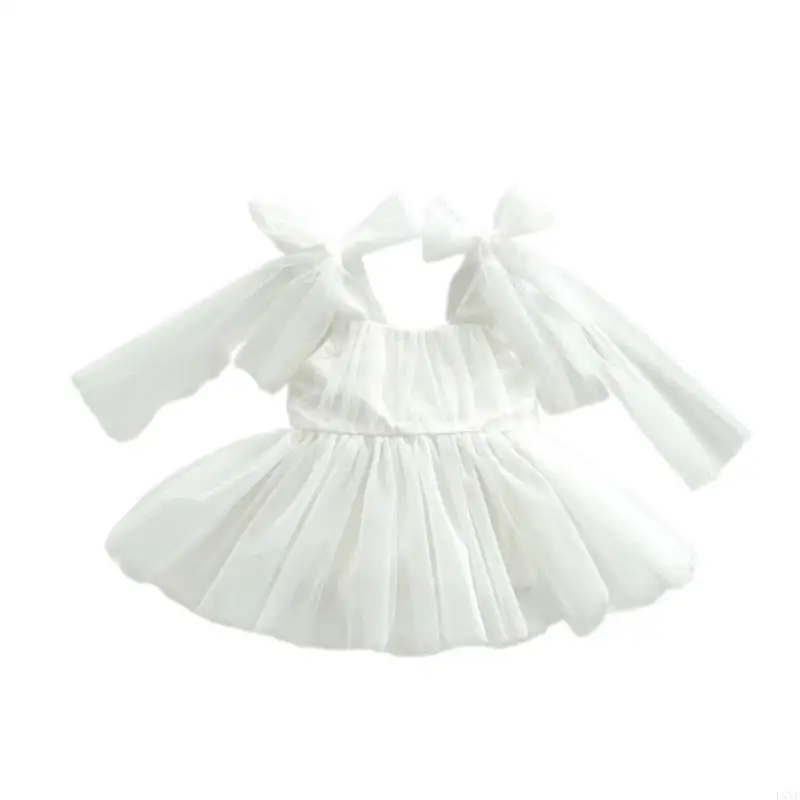 L5YF Hình Ảnh Trẻ Sơ Sinh Trang Phục Váy Ren Chụp Ảnh Áo Liền Quần Quà Tặng Cho Trẻ Sơ Sinh Tắm