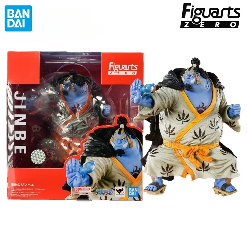 In Stock BANDAI Original Figuarts ZERO One Piece Jinbe 20th Anniversary Anime Figure PVC Toys Gift Collectible Model Ornaments