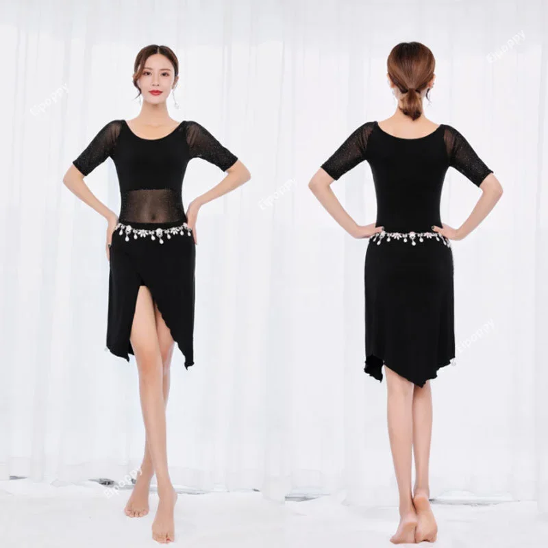 

Платье для танца живота для взрослых, костюм для тренировок для начинающих, элегантные платья для восточных танцев, одежда для вечеринок и клубов, одежда богини