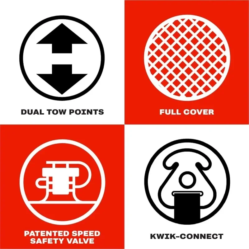 Tubo remolcable inflable Mable, modelos 1-4 Rider