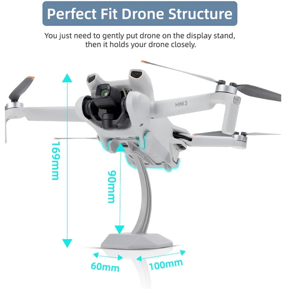 Sunnylife Drone Desktop Display Stand Mount Base Bracket for DJI Mini 3 Pro/Mini 3/2 SE/2/SE/Mini Display Rack Drone Accessories