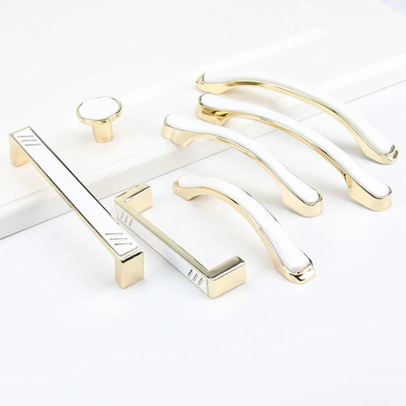 Moderno Luz Zinc Alloy Maçanetas, Móveis Hardware, Armário, Guarda-Roupa, Alças de Gaveta, Gabinete Puxa