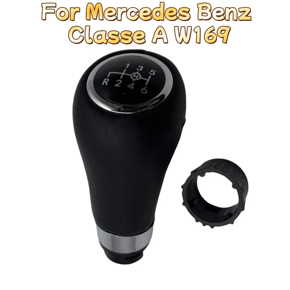 

6-Speed Manual Gear Shift Lever Knob Fit for Mercedes-Benz A-Class W169 Replacement Gear Shift Knob Car Interior Part