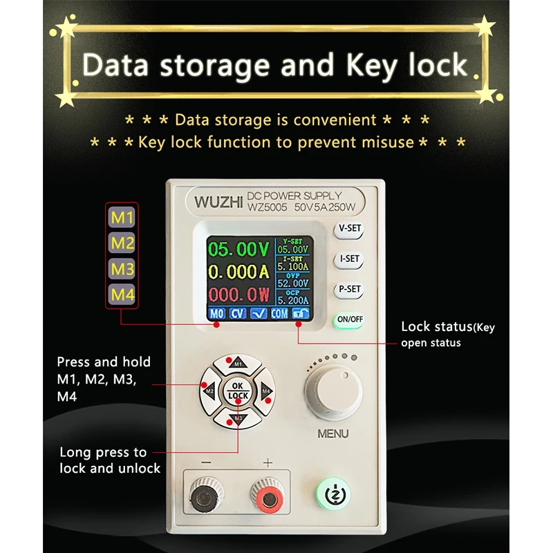 

WZ5005 Power Module Adjustable Regulated Laboratory Variable Power Supply Communication