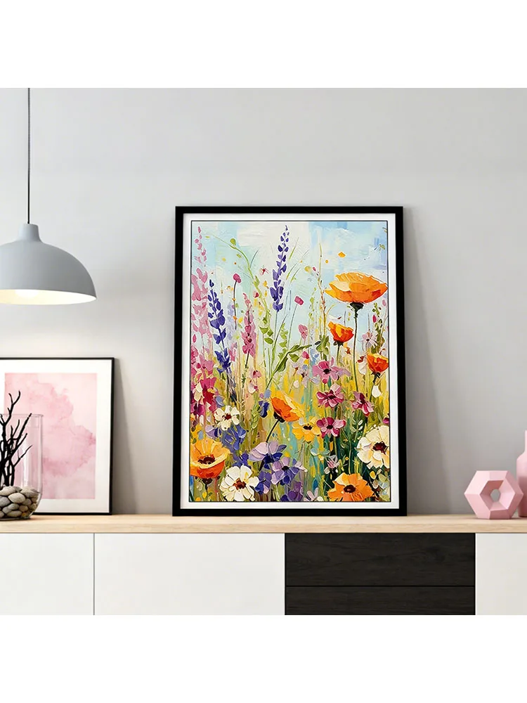 HUACAN Diamant Mozaïek Bloem Veld Landschap Ambachten Volledige Vierkante Ronde Diamant 5D Diy Schilderij Lavendel Bloemen Handgemaakt - afbeelding 2