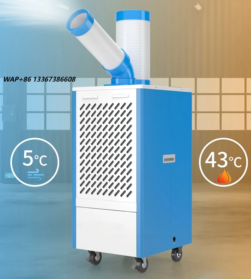 4000W Electric Portable Air Conditioner 14000BTU Mobile AC GMCC Compressor 4L Tank Spot Cooler Home Office Workshop DAKC-40B