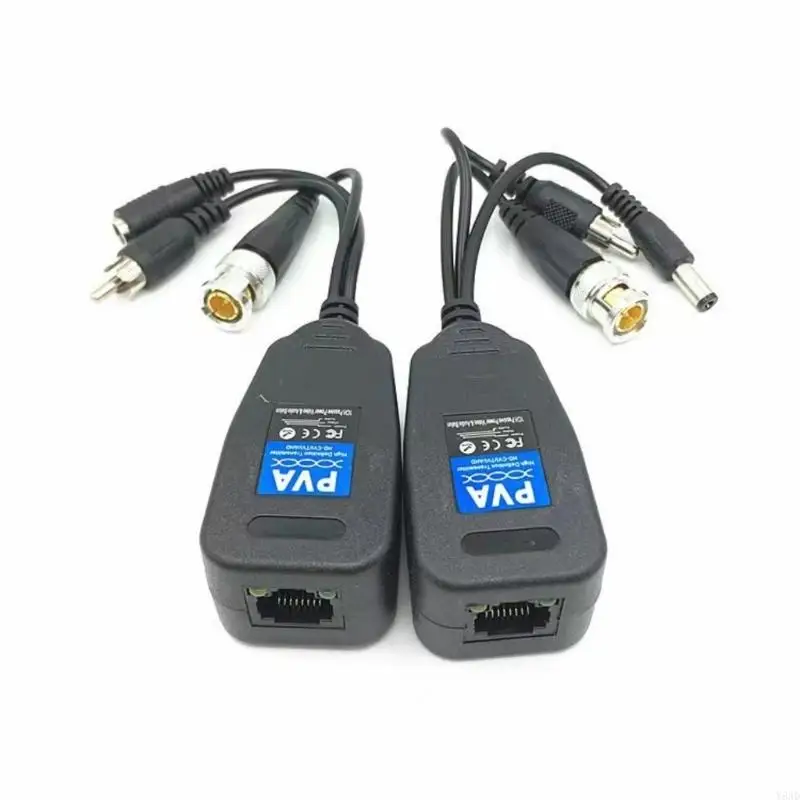 Y8AD 8MP BNC CCTV Cable Coaxial Video RJ45 Passive BNC Twisted Pair 3 in 1 Coaxial Cable CCTV Camera Transmission Cable