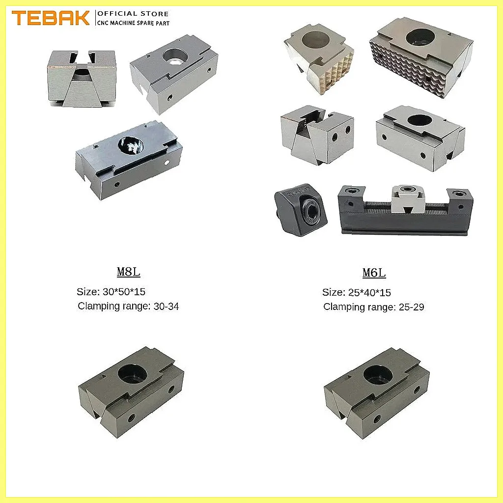 okフィクスチャ小型クランピングブロック、cncマシニングセンターm6l-m8lウェッジ拡張ブロック、マルチステーションバッチツール