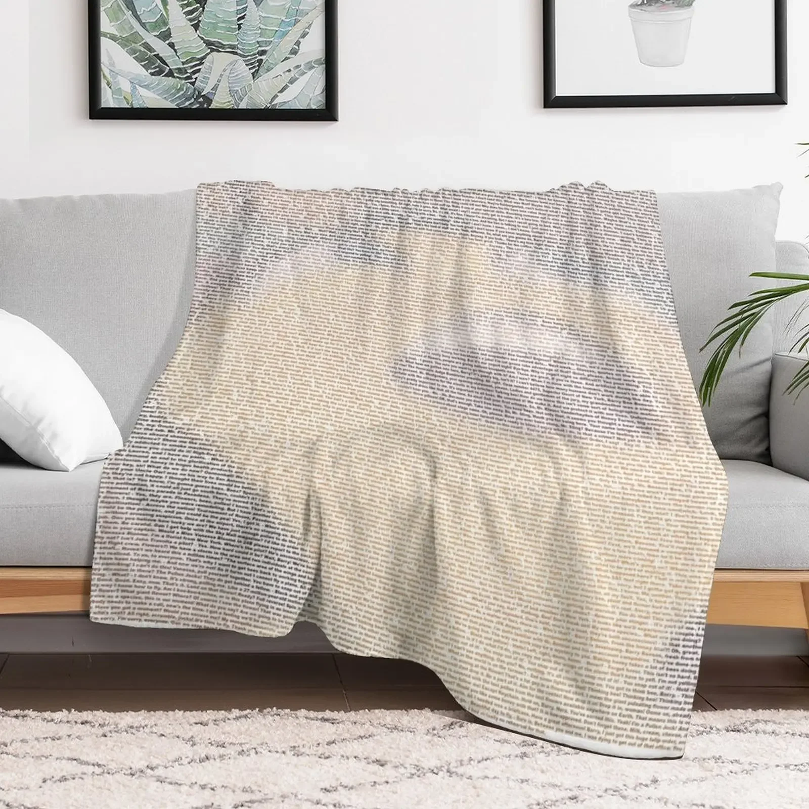 Entire bee movie script Throw Blanket Warm Cozy Throw Blanket for Living Room Couch