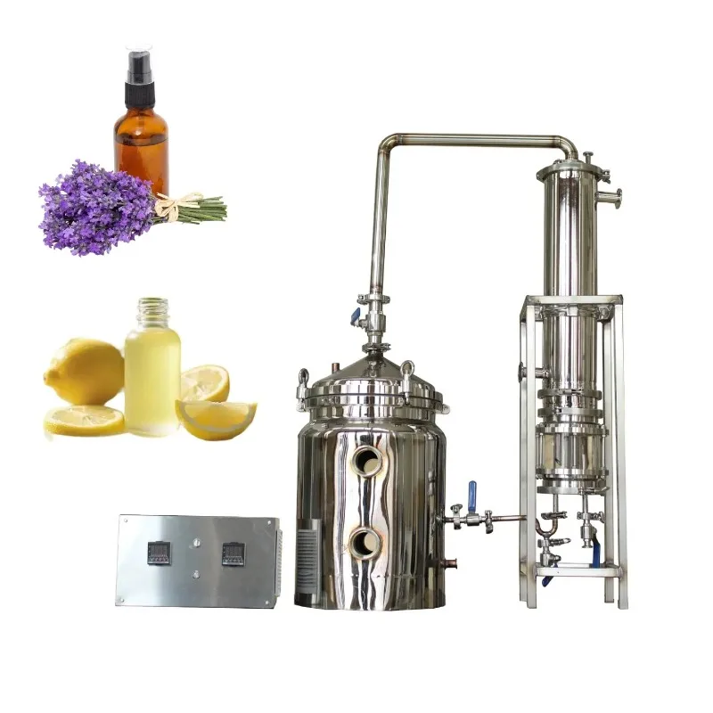 Essential Oil Extractor 10-50L Lab Use Vacuum Herbal Plant Extraction Machine Customized For Flower Essential Oil Processing