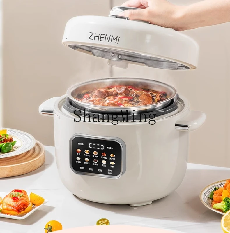 ZYY Haushalt kleiner Doppelgalle 3L großer Kapazität kleiner multifunktionaler elektrischer Schnellkochtopf