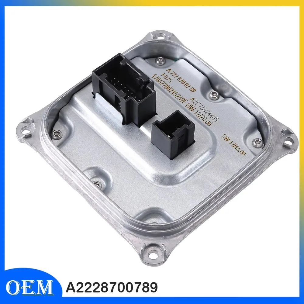 

LED Ballast Headlight Voltage Regulator Module A2228700789 Compatible for Mercedes-Benz W205 W212 W222 E S CLASS