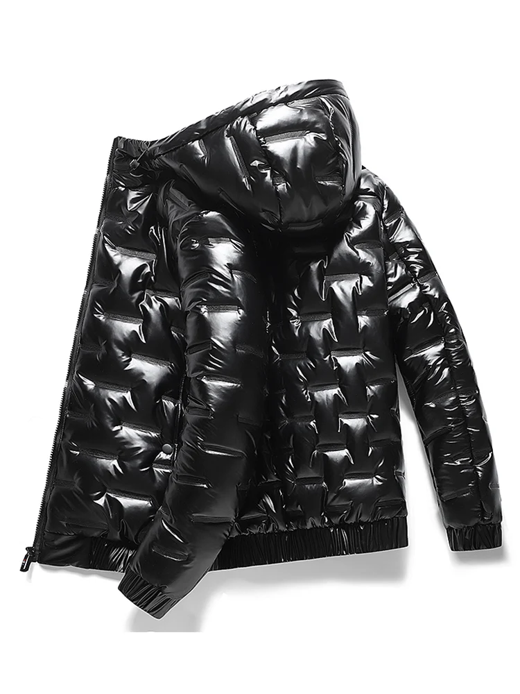 Trendy Hooded Thiened Winter Cotton Jaet for Men Waterproof Windproof Warm Youth Outerwear All-Match Faion Brand