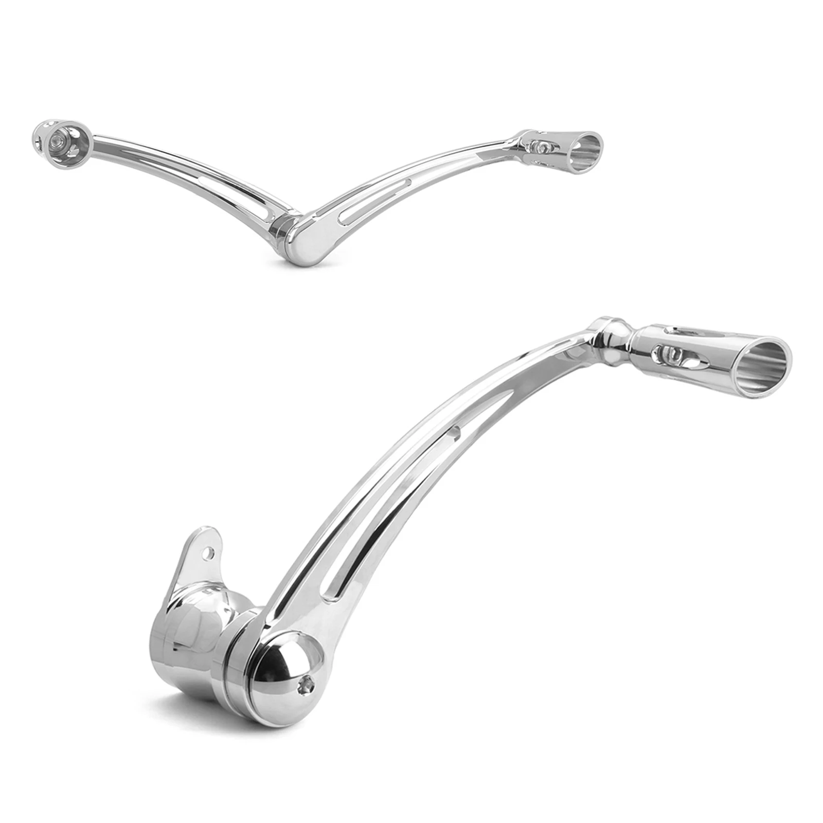 

Chrome For harley road king brake arm shifter levers edge cut flhr Electra Glide FLHT FLTR Street Glide FLHX 1997-up