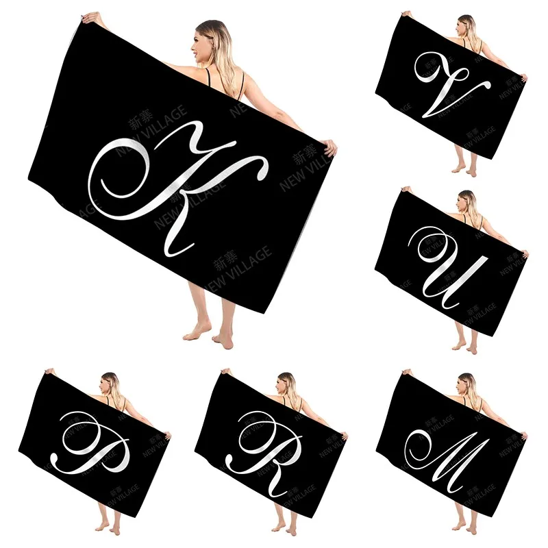 Bathroom Bath towel for adults sauna Large beach towel Gym towel Large hotel woman shower quick drying microfiber simple letter