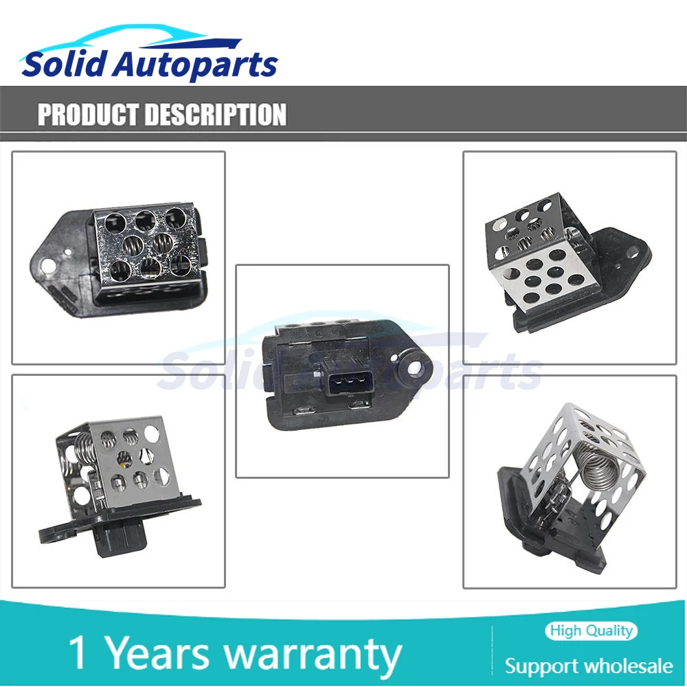 9641212480 Heater Blower Fan Motor Resistor 1267E3 9641212480  For Para Peugeot 206 CC 307 CC 1998-2010