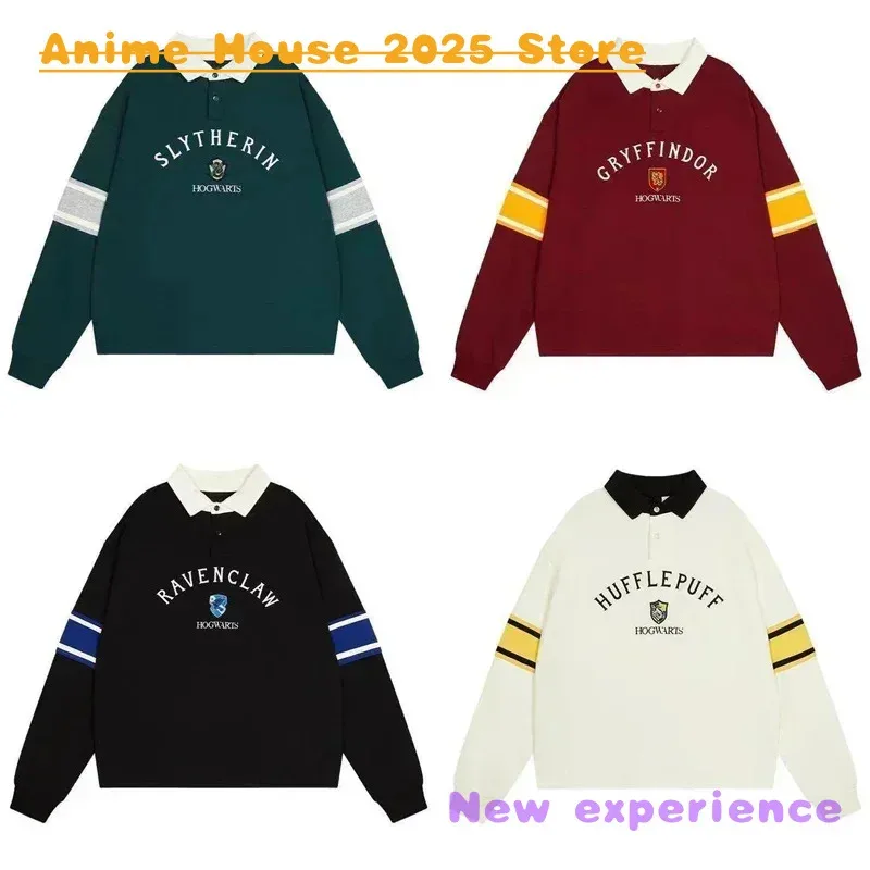 Новинка 2025 года, анимационный костюм 2025, свитер Гарри Поттера, Гермиона Гриффиндор, пара, пуловер для косплея, Слизерин, длинный SL ★ ★ ★