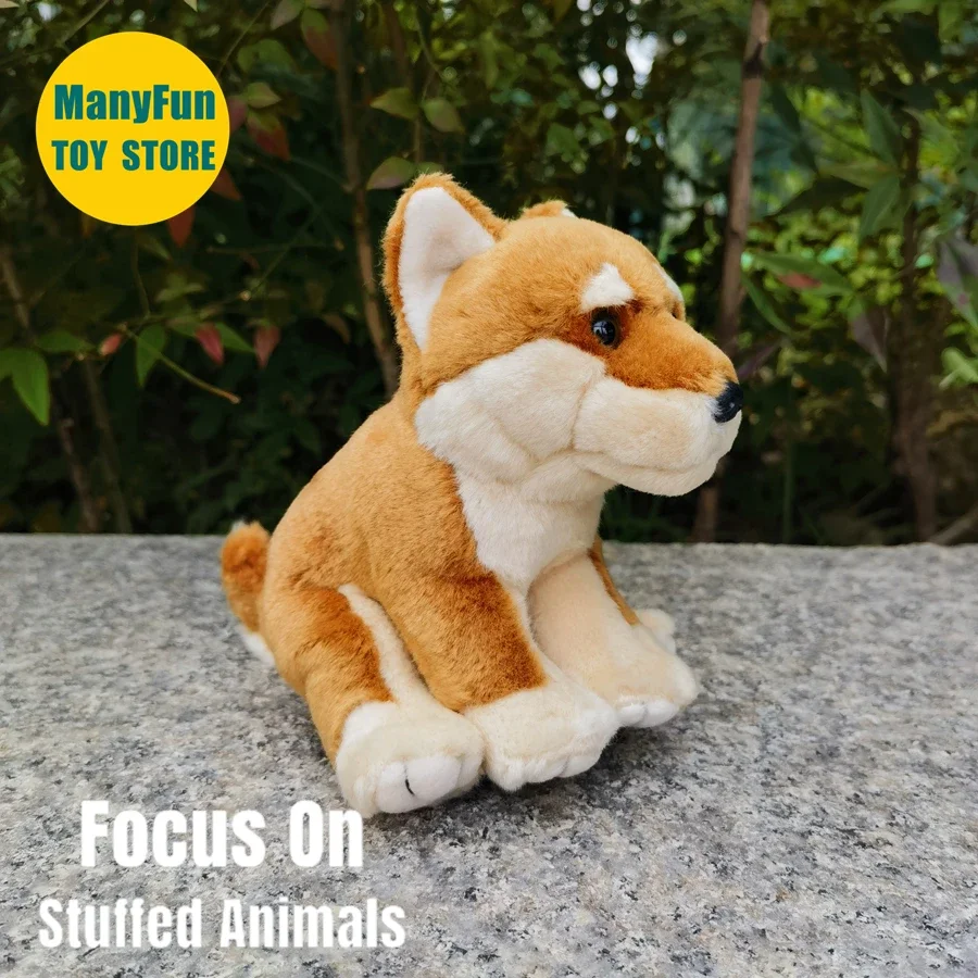 Juguete de peluche realista Shiba Inu: animal relleno de perro Akita realista, muñeco de perro japonés Kawaii suave, regalo para amantes de los perros