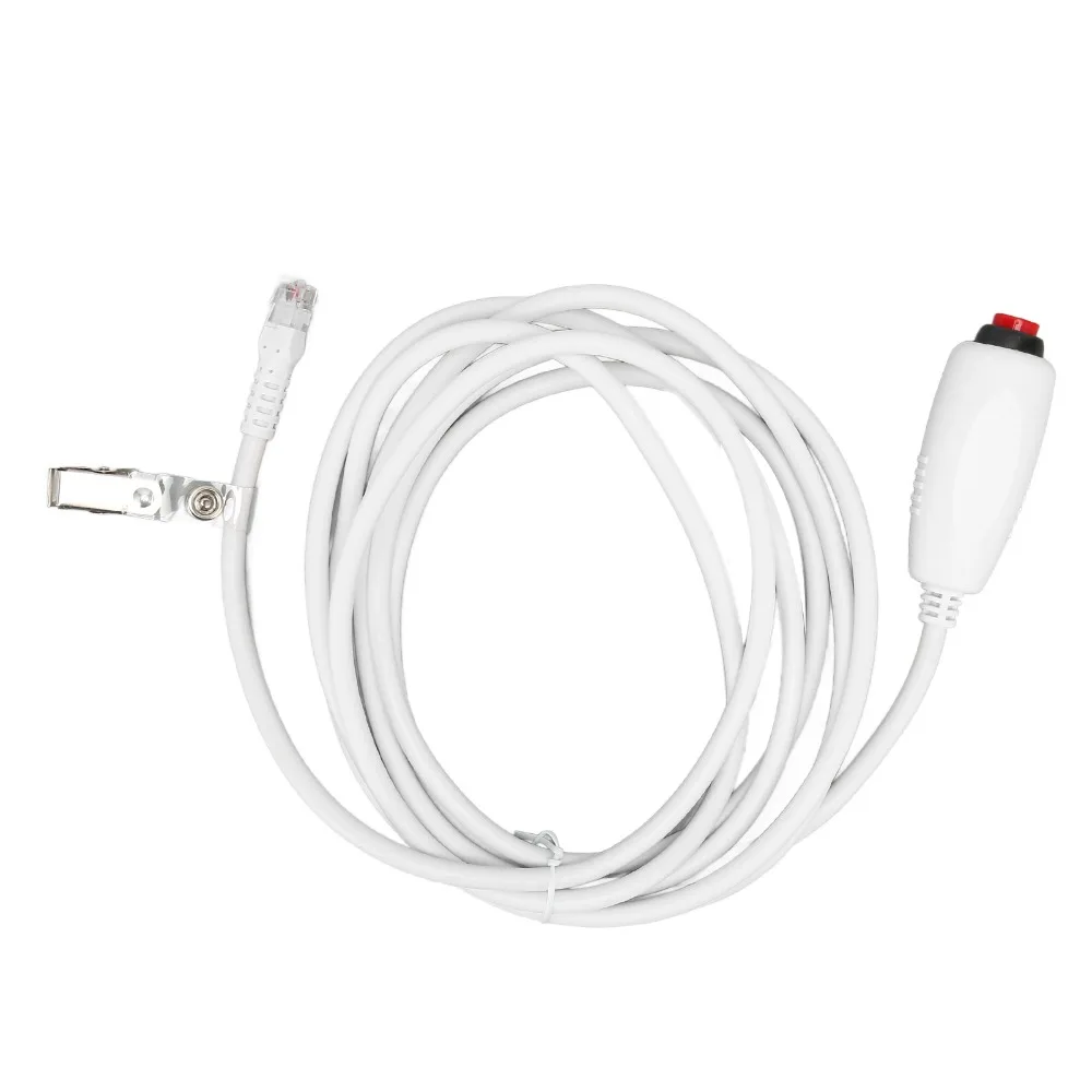 Universal Crystal Head Nurse Call Cable 6P4C Plug 9.8ft Push Button Cable Call Switch Cable Nurse Station