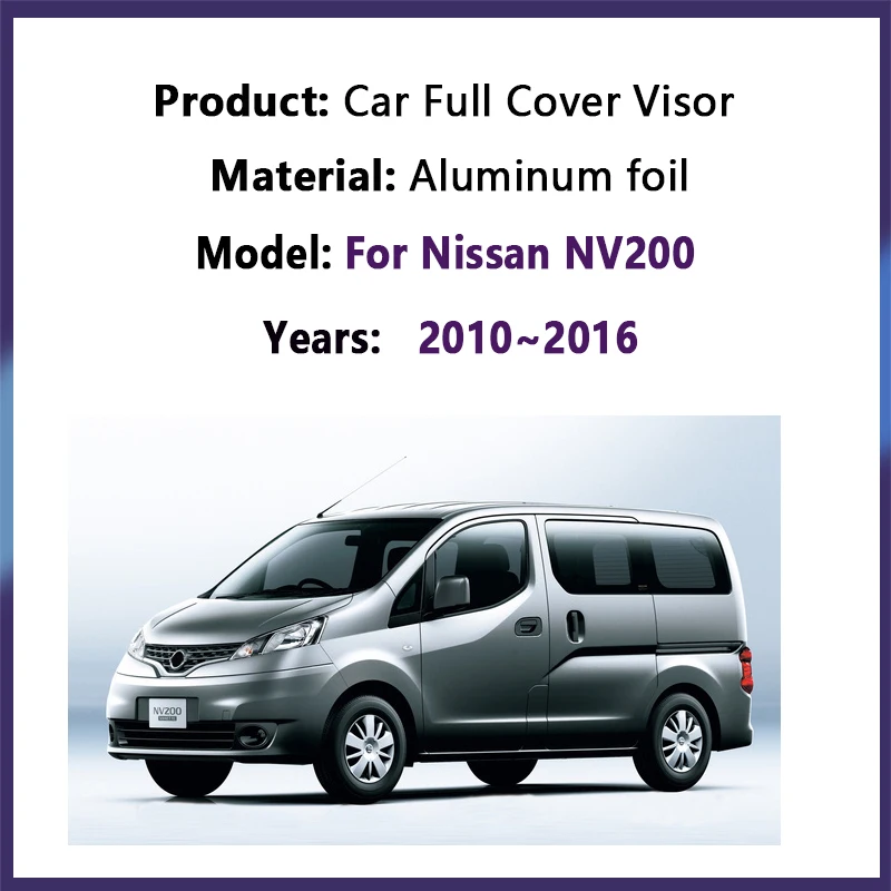 For Nissan NV200 NV 200 Evalia Vanette 2010~2016 2012 2014 2015 Car Sun Visors Window Sunshade Sunscreen Cover Car Accessories