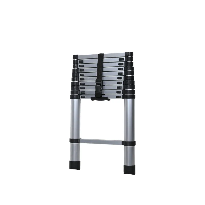 

Aluminum alloy thickened multi functional straight ladder portable single sided folding lifting engineering household