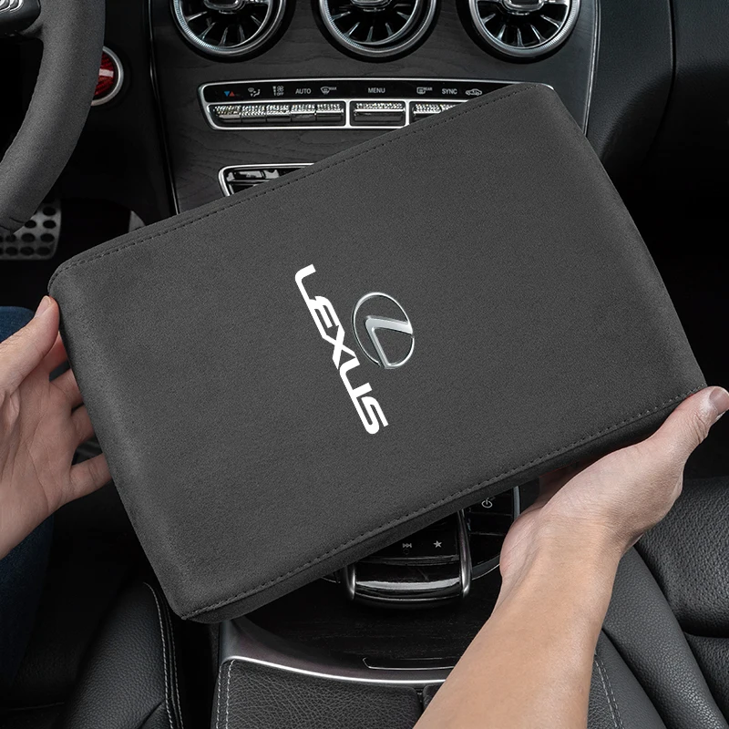 مسند ذراع السيارة صندوق زيادة حصيرة الجلد المدبوغ وسادة اليد لكزس RX300 IS200 IS250 ES350 Ct200h UX250h NX300h RX350 ES300h RX400h NX IS300h #3