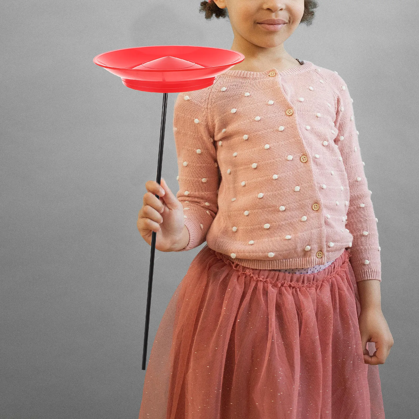 1Set Juggling Plates Balanced Spinning Discs Professional Stick Stage Performance Circus Props Beginners Dexterity Training