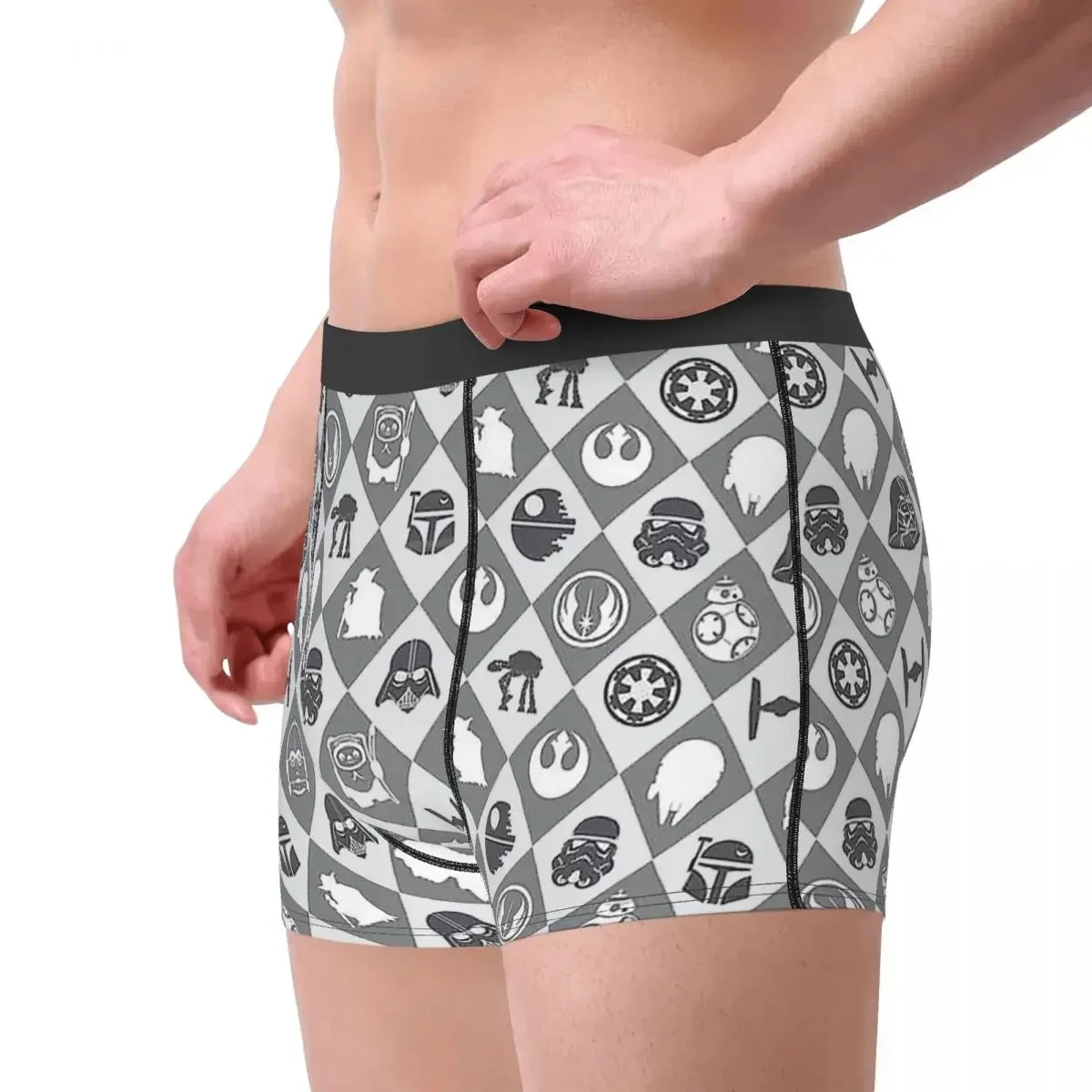 Darth Two Skeleton Skull Bone Underpants Cotton Panties Men's Underwear Comfortable Shorts Boxer Briefs