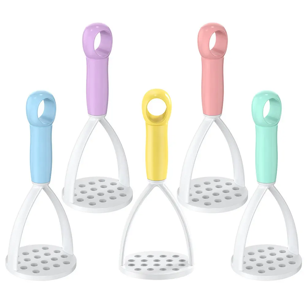 

5Pcs Potato Masher Premium PP Manual Kitchen Tool for Mashing Potatoes Carrots Pumpkin Puree Home Restaurant Use Reusable Food