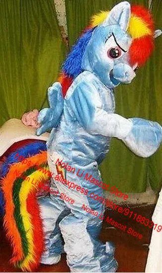 Hochwertige Pony Maskottchen Kleidung Film Requisiten Cartoon setzt Rollenspiele Werbe spiele Erwachsenen größe Weihnachts geschenke 463