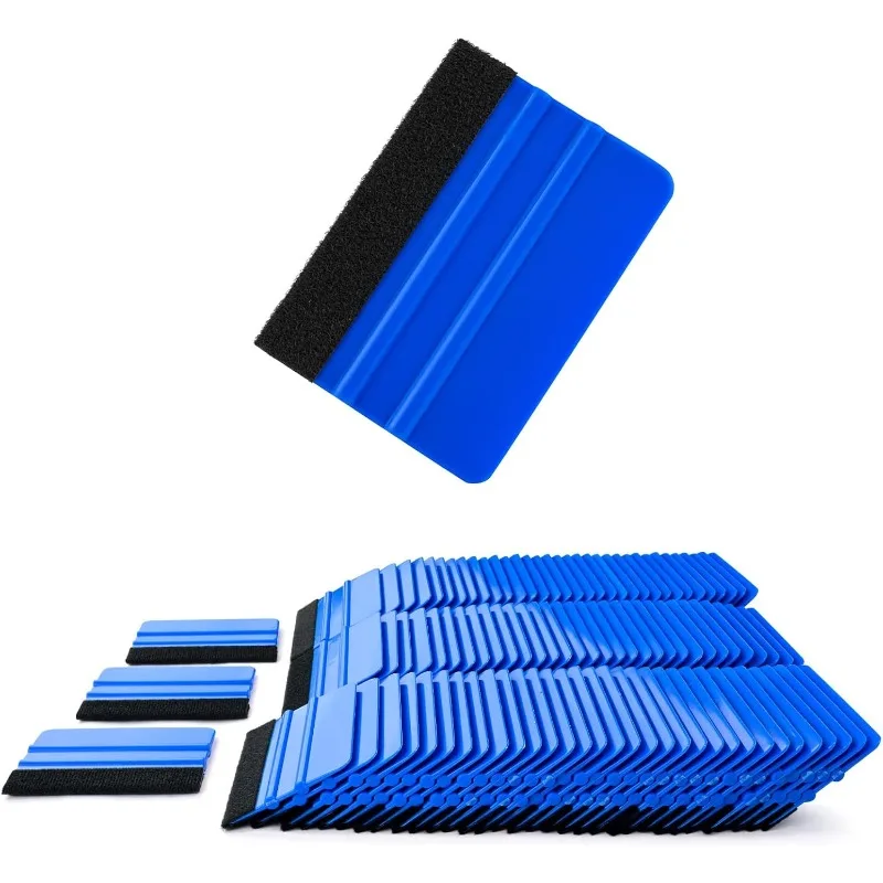 Felt Edge Squeegee Window Tinting Tool Car Vinyl Wrap Scraper Plastic Spatula Scratch Free Film DIY Squeegee Wallpaper Smoothing