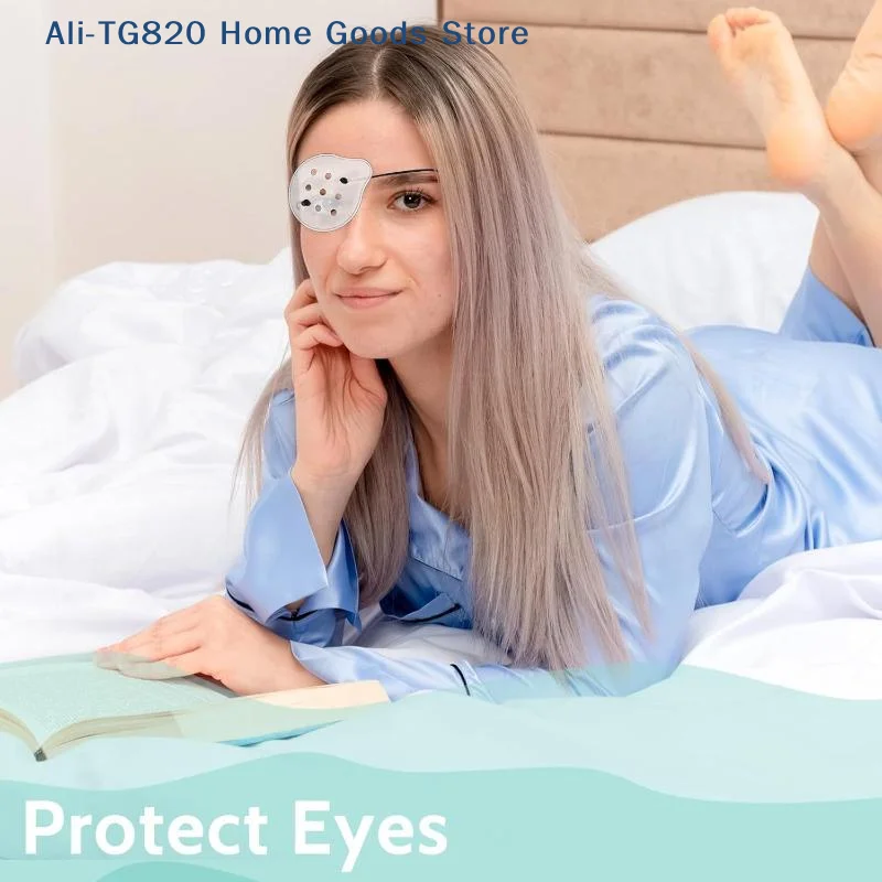 [TG820]Protective Multihole Transparent Eye Mask Adjustable Breathable Single Eye Mask After Surgery Protective Eyepatch