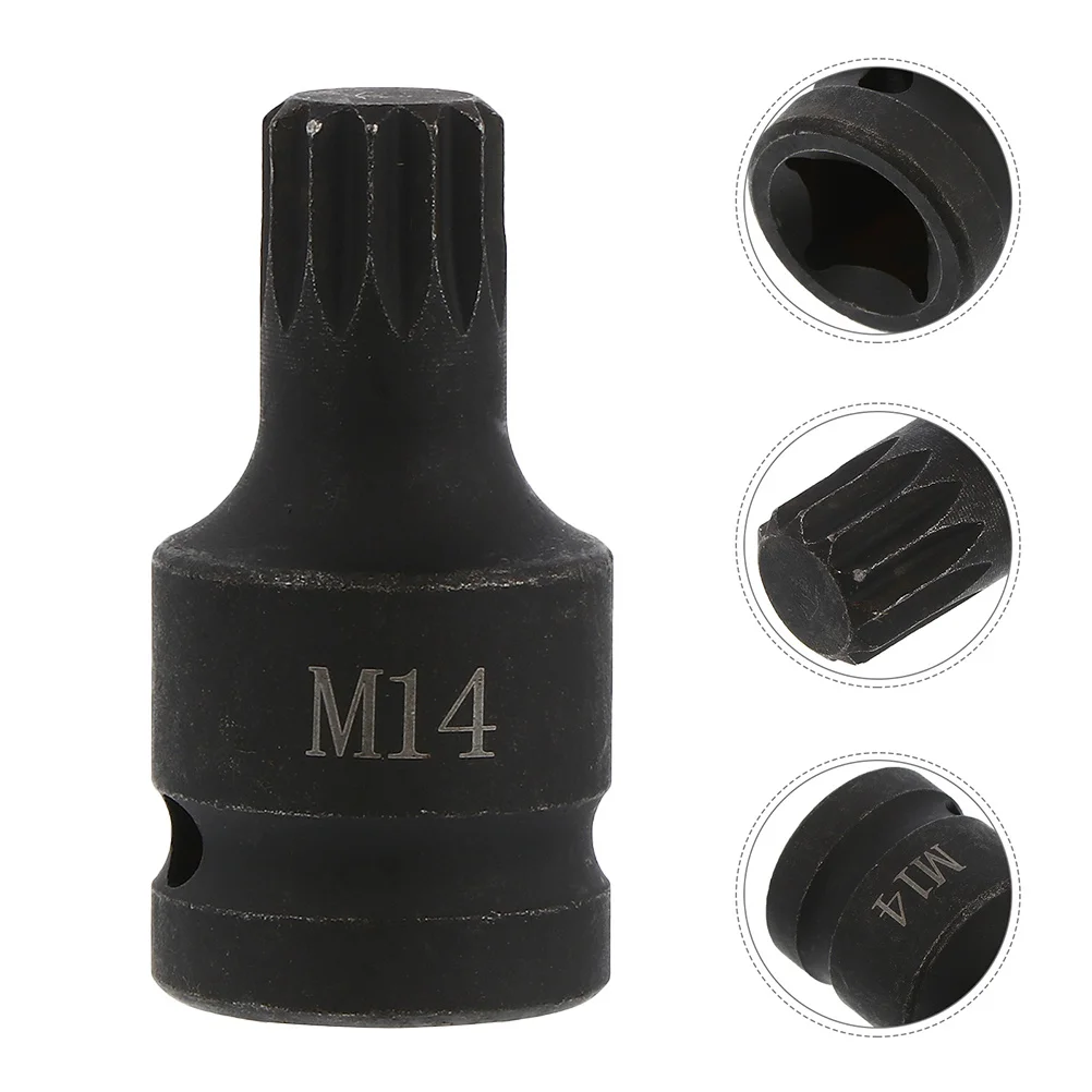 

2pcs Brake Caliper Socket Set Triple Square Sockets Metal Spline Bit Socket Tools For Brake Maintenance Auto Repair Durable