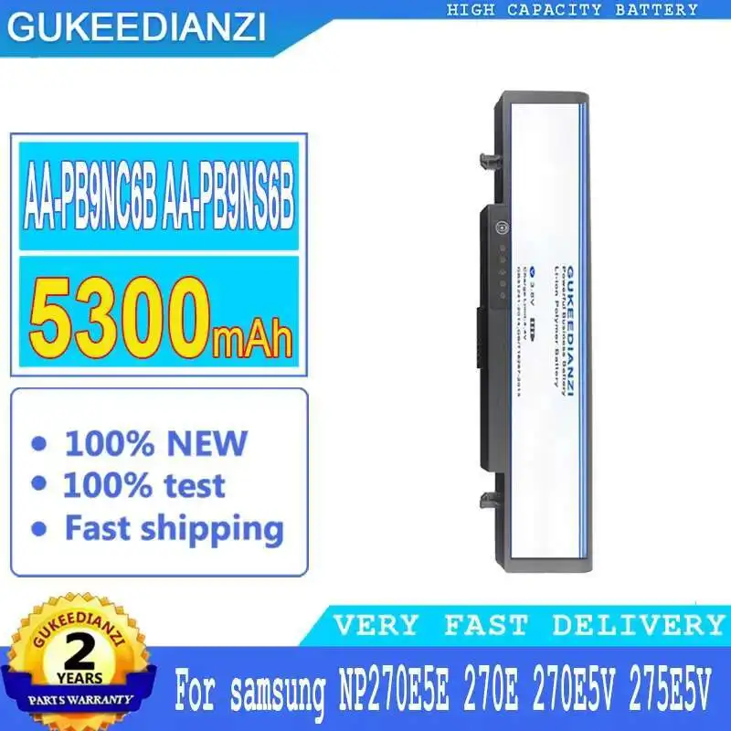 AA-PB9NC6B AA-PB9NS6B 5300mAh para Samsung R580 R540 R519 R525 R430 R530 RV511 RV411 RV508 R528 R730 RC530 RV515